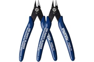 NUOSHEN Nuosen 2 Stücke Mini Durable Seitenschneider, 128mm blaue multifunktionale Drahtschneider/Elektronik Seitenschneider für harte, weiche und extrem feine Drähte oder andere Dinge