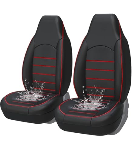 Lot Complet De 5 Housses De Siège De Voiture En Cuir Pour Isuzu D-MAX 2015-2023 – Housses De Siège De Luxe Avant Et Arrière En Cuir Imperméables ( C(bleu-noir