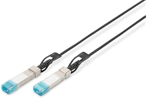 DIGITUS SFP+ DAC cable - 10 Gbit/s - compatible with HP & HPE - Network cable - 1 m - Direct Attach Cable - Direct Attach Copper - AWG30 Twinax - Black