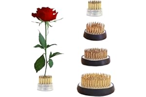 COLRID 4 Piezas Ikebana Kenzan, Bases de Arreglo Floral, Rana de Flores, Redondo, 4 Tamaños, Acero Inoxidable, Cobre, para Hogar, Oficina, Salón de Té, Floristería (2,3cm 3,4cm 4cm 5cm)