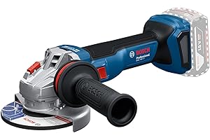 Bosch Professional 18V System amoladora angular a batería GWS 18V-11 S (diámetro del disco de 125 mm, sin batería/cargador), sin ajustes de velocidad
