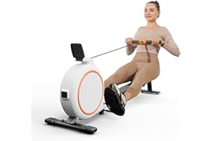 Copant Vogatore per Casa, Vogatore Magnetico con 32 Livelli di Resistenza, Max 136KG, APP Controllo, con Display LCD e Supporto per Tablet