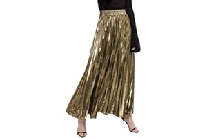 ORANDESIGNE Taille Haute Jupe Femmes Fluide Longue Jupes de Plage Été Plissée Vintage Maxi Skirts Mode Casual Couleur Pur