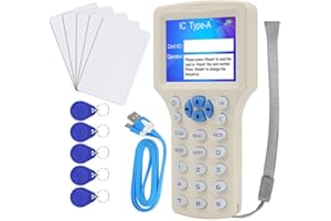 CIFY ID IC HID NFC RFID 13.56MHz 125KHz USB Reader/Writer - Proximity Card Copier & UID Decoder with 10 Rewritable Key Cards