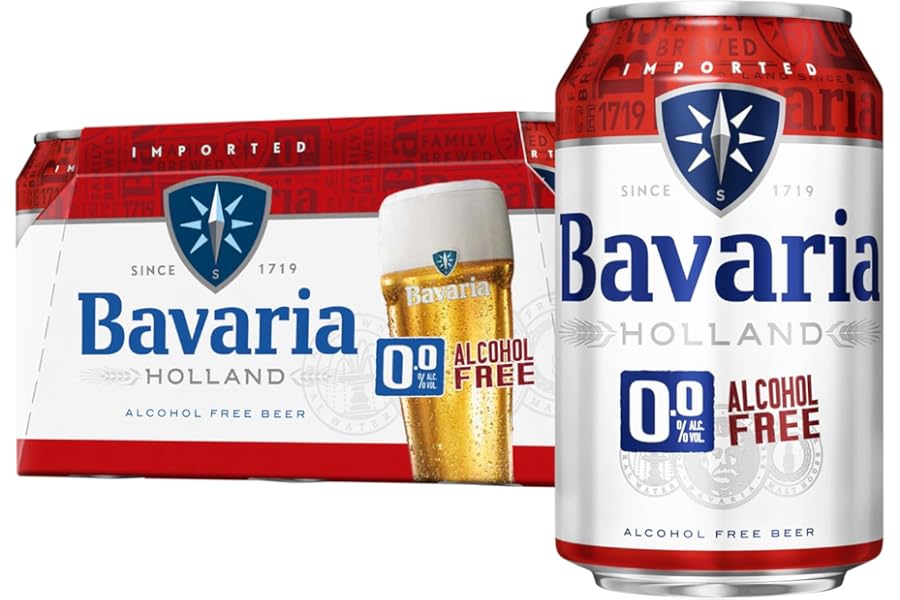 Bavaria 0.0 Percent Original Alcohol Free Beer 24 x 330 ml Cans