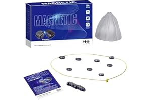 GENERISCH Juego de ajedrez magnético portátil con imán para viajes y camping. Con 40 piedras magnéticas como regalo para niños de 9 a 14 años. Incluye juego de rompecabezas en formas geométricas.