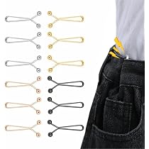 Pinces Serre-taille Pour Pantalon - Lot De 12, Clips Réglables Pour Ajuster La Taille D'un Jean Ou Pantalon Trop Large Discrètement