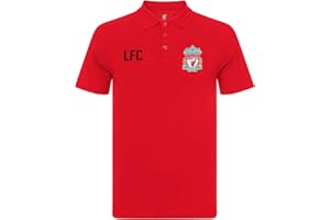 LIVERPOOL F.C. Liverpool FC Mens Polo Shirt Crest Official Football Gift
