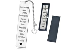 LOHENYOR Marque-Page pour Meilleure Amie -Cadeau Femme Anniversaire- Idée Cadeau Original pour Femme - Anniversaire et Noël - Cadeau pour une Amie- Cadeau d'Anniversaire et Calendrier de l'Avent