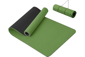 Good Nite Yoga Mat Thick 10 mm Exercise Mat TPE Yoga Mats For Women & Men Non-Slip Gym Mats For Home Fitness Workout Pilates