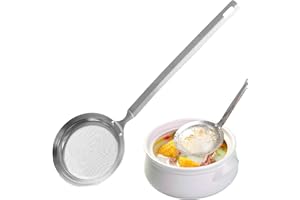 ZYEKIU Espumaderas de Cocina, Colador Metal, Espumadera Metálica Malla Fina, Espumadera Acero Inoxidable, Skimmers Cocina para Utensilios Resistente al Calor, Apto para Lavavajillas, Fácil de Limpiar