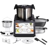 Ufesa TotalChef RK10 Smart Multifunction Kitchen Robot, Touch Screen 10", 30 Functions, WIFI, Maximum Capacity 4.5L with Hand