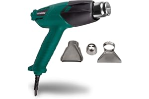 VONROC Décapeur thermique 2000W / Pistolet à air chaud – 2 réglages de température – Accessoires et sac de rangement inclus