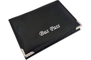 LORENZ PU Leather Bus Pass Oyster Travel Card Bus Pass ID Holder Wallet Cover Case …