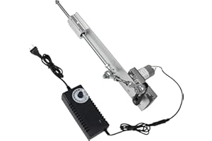 RATTMMOTOR Attuatore lineare con pistone di sollevamento, 1,18 – 6 pollici, DC 24 V, 120 giri/min, attuatore lineare regolabile 30 – 150 mm con regolatore di velocità (24 VDC, 3 – 15 cm/120 RPM)