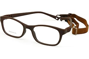 EnzoDate Flexible Lunettes de vue pour enfants taille 44/16 TR90 enfants Lunettes, sans vis, incassable Safe Light Boys Girls Optical Glasses pour 2-3y