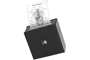Phomemo M02 Mini Impresora - Impresora térmica portátil Bluetooth Impresora de bolsillo compatible con iOS + Android para organizar documentos, impresión de listas de trabajo, imagen en blanco y negro