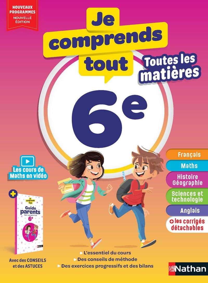 Je réussis mon année de 6e: 110 cartes mentales pour apprendre et réviser sereinement tout - Mise en situation et utilisation