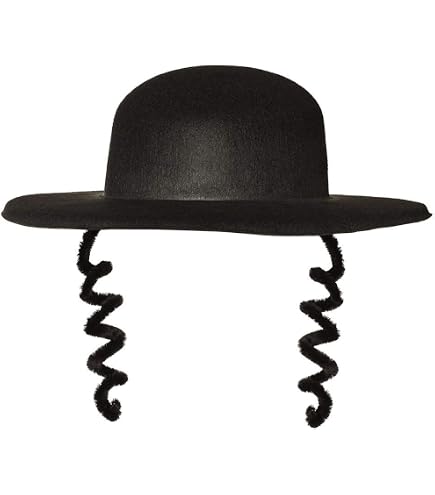 Smiffys Rabbijn Kostuumset – Zwarte Mantel Met Hoed, Baard, Pruik & Bril – Volwassenen One Size – Voor Carnaval En Themas