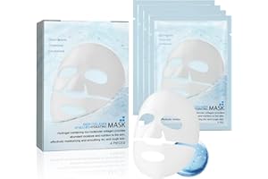 ZYNXEL Masque Collagene Visage (lot de 4), Bio Collagen Overnight Mask Collagen, Hydratant Anti-âge, Resserre les Pores, Réduction des Pores, Amélioration de l'Élasticité, Convient à Tous les Types de Peau