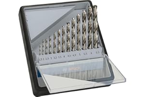 Bosch 13x Zestaw wierteł PRO Metal HSS-G (do Metale nieżelazne, Stal, Ø 1,5, 2,0, 2,5, 3,0, 3,2, 3,5, 4,0, 4,5, 4,8, 5,0, 5,5, 6,0, 6,5 mm, Professional Akcesoria Wiertarki/Wkrętarki)