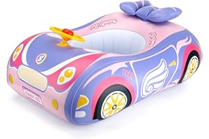 FREE SWIMMING BABY Swimbobo Toddler Pool Float with Seat Boat Inflatable Ride-on Airplane Pirates Sharks Car for Kids Outdoor Toys