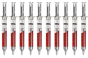 noTrash2003 10er Set Kugelschreiber in Spritzenform versch. Farben von (10er Set Rot)