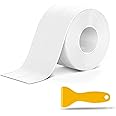 Adorfine Bath Sealant Strip Self Adhesive 5MX5CM Caulk Strip Sealant Tape Bathroom Sealant White Waterproof Strong Sticky Simple Seal Tape for Shower,Toilet, Kitchen