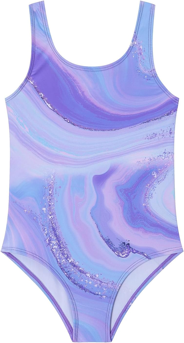 Ewbob Girls One Piece Swimsuit Quick Dry Swimwear Swimming Costume Beach Bathing Suit for Kids