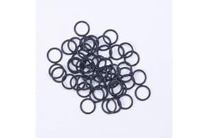 Othmro 50Pcs O-Rings, Nitrile Rubber Washers Seal Ring with 16mm OD, 12mm ID, 2mm Width, Black O Ring Kit for Plumbing