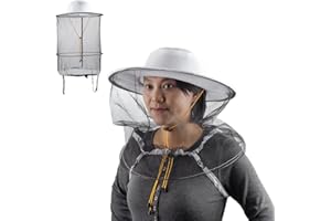 HunterBee 2 Pz Velo Apicoltura Cappello Ape Keeper Caccia cap Halloween Costume Gnats Insetto Bug Mosquito Cappelli con Rete