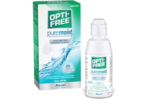 Opti-Free Puremoist Contact Lens Solution 120ml Lens Case Included