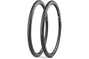 MEGHNA 2 x Road Bike Tyres 700 x 35c 37-622 with 3 mm Puncture Protection Bicycle Tyre Clincher for Road Bike / Road Bike / Hybrid Bike Bicycle Coat