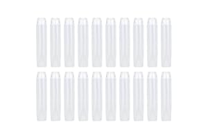 ‎TOMOTATO Tomotato 20 Stück Leere Quetschtuben, Nachfüllbare Kunststoff Quetsch Kosmetik Softtube Flaschen mit Klappdeckel, Reise Probenverpackung Aufbewahrung für Shampoo, Gesichtsreiniger (50ml)