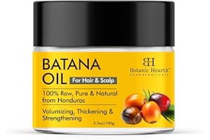 Botanic Hearth Batana-Öl für das Haarwachstum, Batana-Butter (100 ml), tiefenpflegende und revitalisierende Haar- und Hautpflege