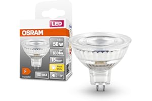 OSRAM Lampada LED LED SPOT MR16 GL 50 con riflettore, a bassa tensione, attacco retrofit GU5.3, 6.5W, 630lm, 2700K, luce bianca calda, basso consumo energetico, lunga durata, luce immediata