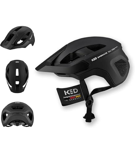 KED Helmet Helmet Covis Lite Fahrrad/E-Bike/Mountainbike/Mountainbike/Mountainbike-Helm, Unisex, Silber-Mattschwarz, Größe L 55 – 61 cm Sport & Freizeit
