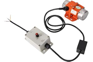 DHQCQL Vibrationsmotor, 30W 220V Betongvibrator med hastighetsreglering, IP65 Elektrisk vibrationssieve med varvtalsreglering, 3 000 varv per minut Vibrationssieve för byggnadsverk Gruvdrift