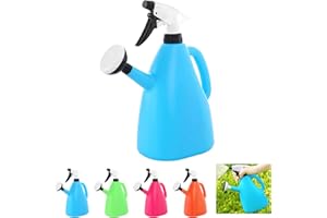 JDKJAG 1L Multifunctional Sprinkler Watering Can, Handheld Portable Small Watering Can, Watering Can Rose, Indoor Watering Can, Plant Garden Pot Tool, for Indoor Plants & Yard Lawn (blue)