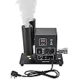 Fog Machine, 200W Smoke Machine with Indicator Light and Display, CO₂ Air Column Machine, D-M-X512 and Power Supply Control, for Ice Rinks, Light Parties, Discos