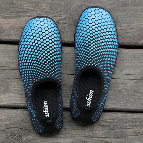 Sixspace Unisex Strandschuhe Aquaschuhe Schwimmschuhe Badeschuhe Wasserschuhe Surfschuhe mit Rutschfeste Sohlen für Damen Herren Kinder - 9