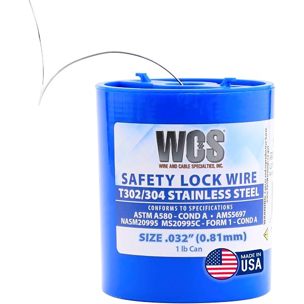 Malin - MS20995C Stainless Steel Safety Wire / Lockwire, Canister