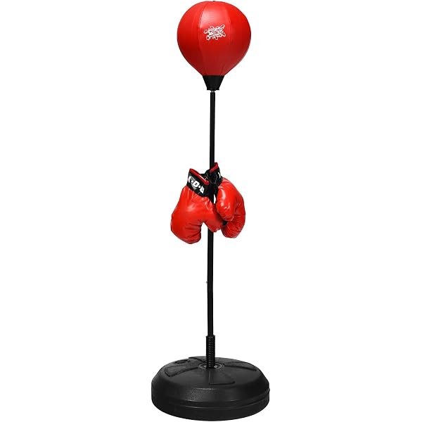 Sacco Da Boxe Gonfiabile Per BambiniSca Da Boxe In Piedi Libera Per Il Rimbalzo Immediato Sacco Da Boxe Pesante Per Praticare Karate Taekwondo Boxin De Stress - 8