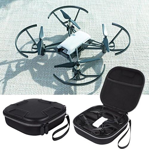 For DJI Tello Drone,Diadia Waterproof Portable PU+EVA Bag Body/Battery Handbag Box Carrying Case Protector for DJI Tello Drone + Cable + 3 Batteries (Black)