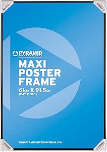 Pyramid Black Maxi Hold Picture Photo Poster Size 61x91 5cm
