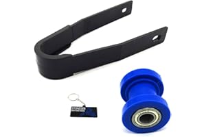 STONEDER Blaue 10mm Kettenrolle mit Kettenschieber für Pit Dirt Trail Motor Bike Motocross