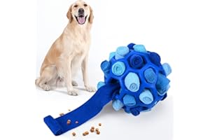 DJLLA Palla per Annusare Il Cane, Tappetino per Annusare Il Cane, Giocattolo per L'intelligenza Giocattolo per Annusare, Giocattolo Interattivo per Cani per Cani di Taglia Piccola e Media (Blu)