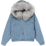 Rmoon Giacca Jeans Donna Corta con Interno in Pile Invernali Giacche con  Pelo Ragazza Vintage Parka Invernale con Pelliccia Cappotto Elegante Corto  Felpe Oversize Giubbotto Giubbini Cappotti : Amazon.it: Abbigliamento