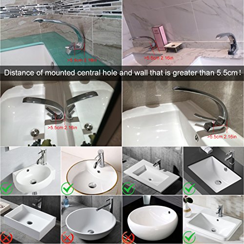 Timaco Wasserhahn Bad Chrom Waschbecken Waschtisch Armatur Einhebelmischer Badarmatur Mischbatterie Waschbeckenarmatur Badzimmer - 2
