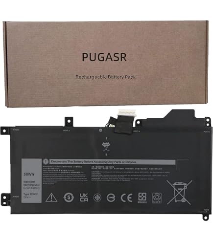 Batteria Per Laptop Dell Latitude 7200 7210 2-in-1 – 7.6V 38Wh 4750mAh, Sostituisce T04J, 09NTKM, 1FKCC